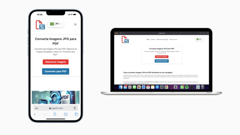 Tutorial: Como Usar o Conversor de JPG para PDF no Celular e no Desktop